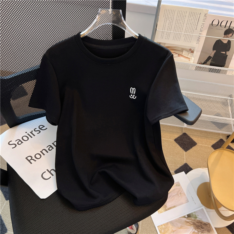 Base Layer Top - Женская футболка Slim Fit с вышивкой,