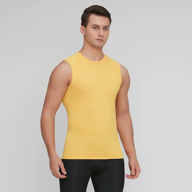 Sleeveless Undershirt - Мужская компрессионная майка-безрукавка для баскетбола, фитнеса,
