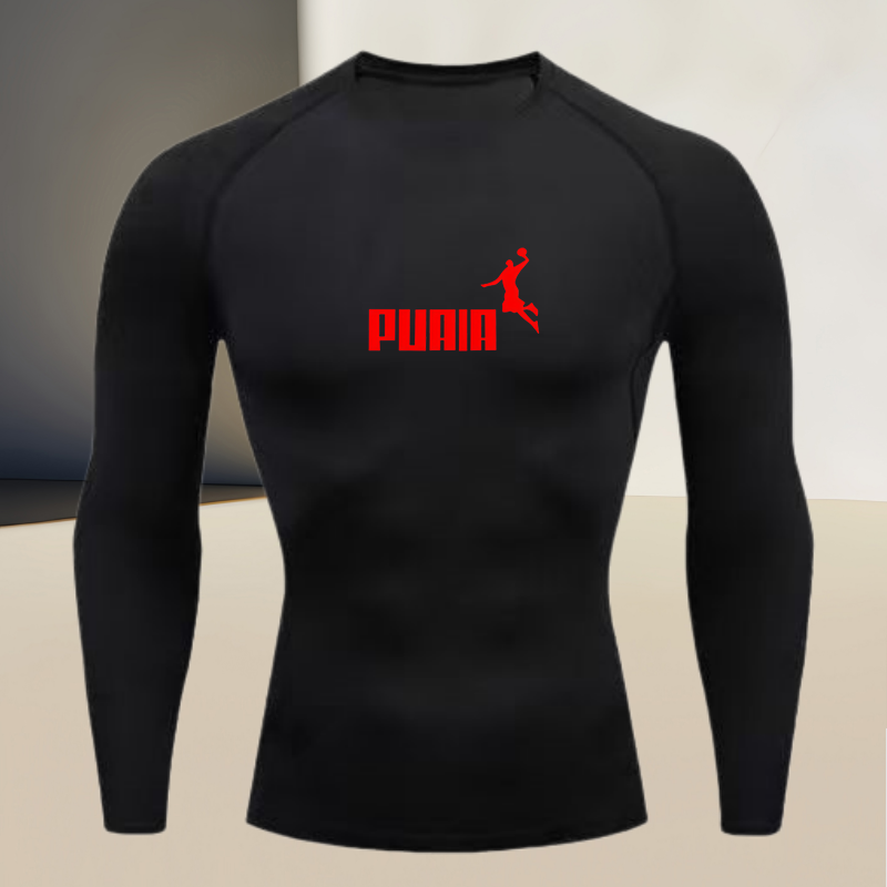 T Shirt Tight Fit - Мужская тонкая спортивная футболка с длинными